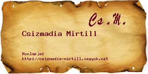 Csizmadia Mirtill névjegykártya